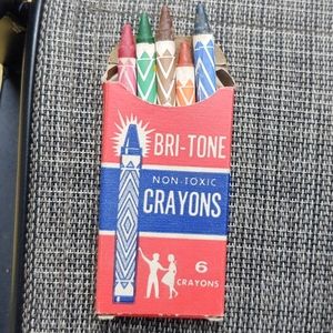 Vintage Bri-Tone No 6 crayons 1950's?